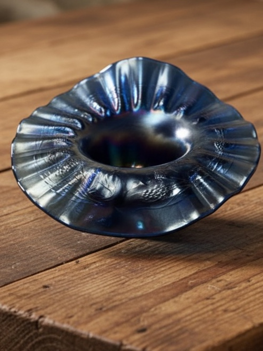 FENTON Carnival Glass "Peacock Tail" pattern bowl. Antique
Excellent condition